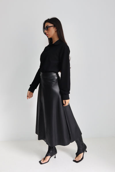 חולצה צווארון ארוכה