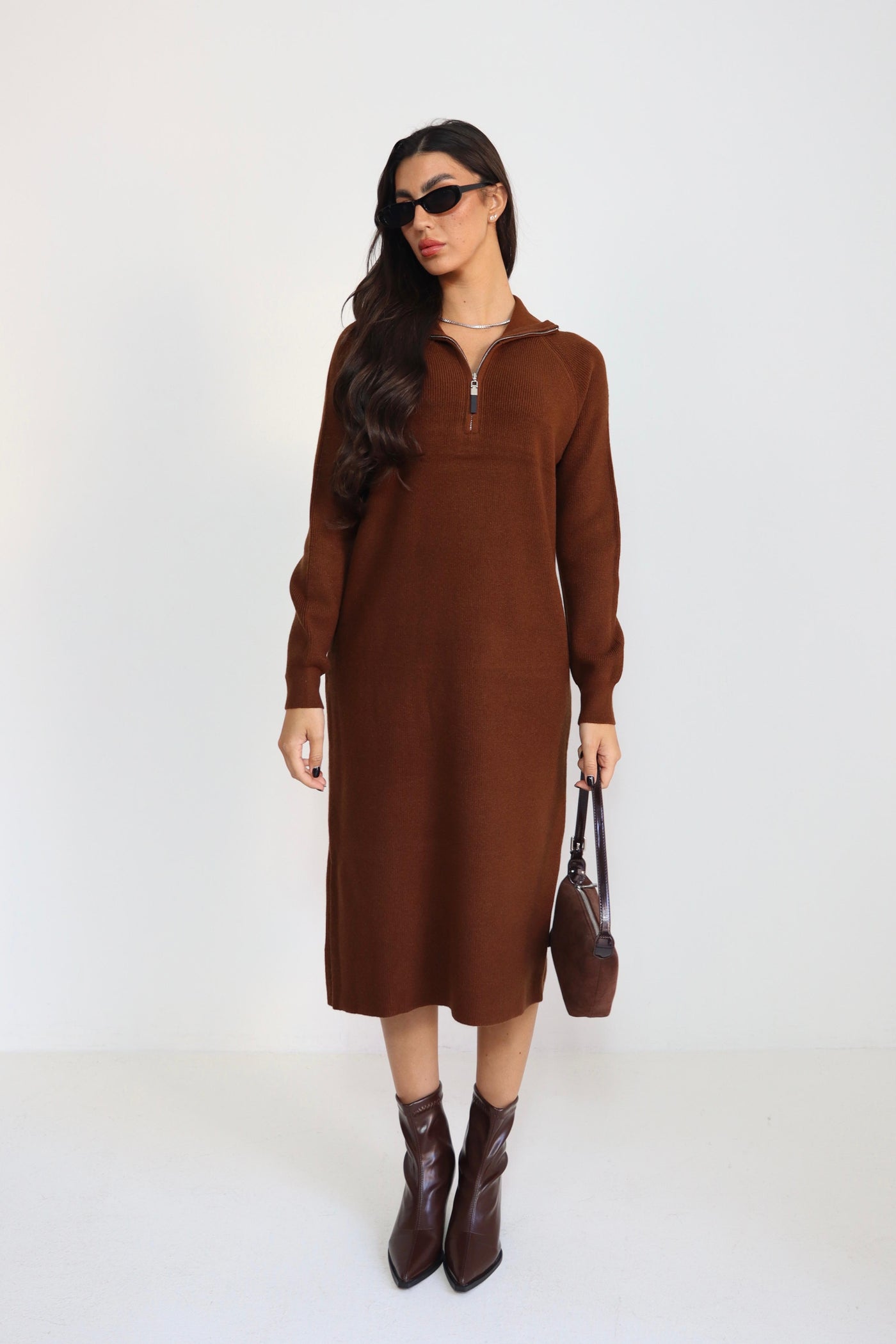 שמלה סריג גולף ריצרצץ