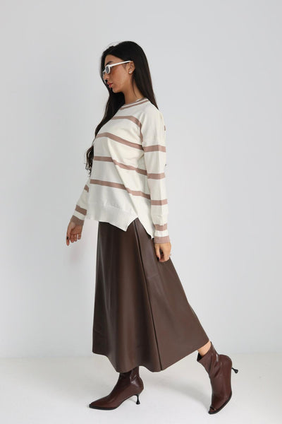 חולצה סריג פסים