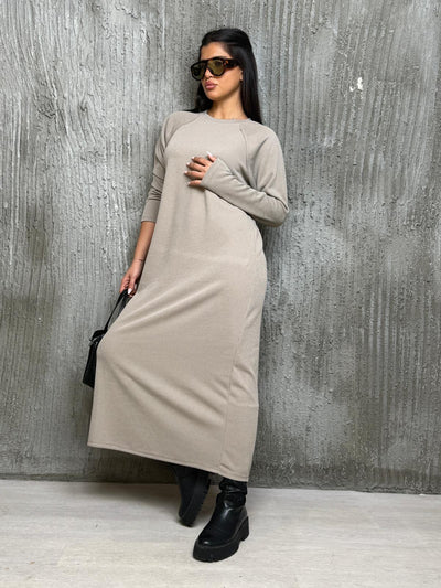 שמלה ארוכה סריג קל