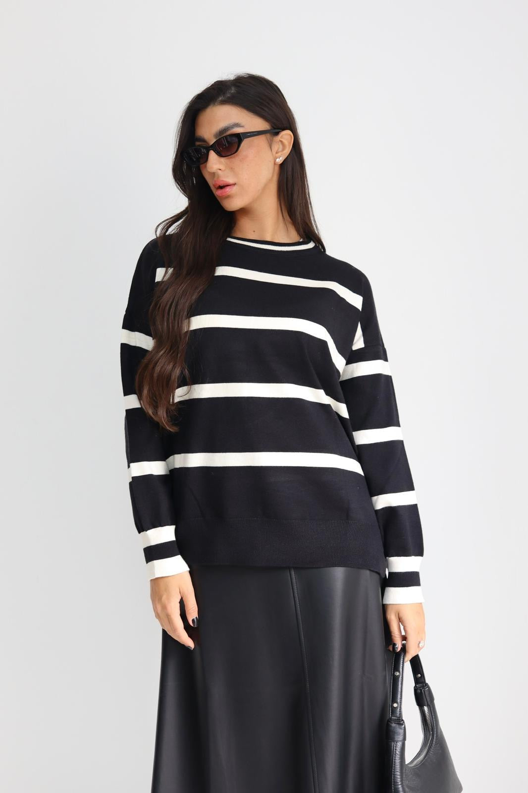 חולצה סריג פסים