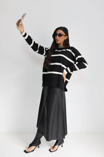 חולצה סריג פסים