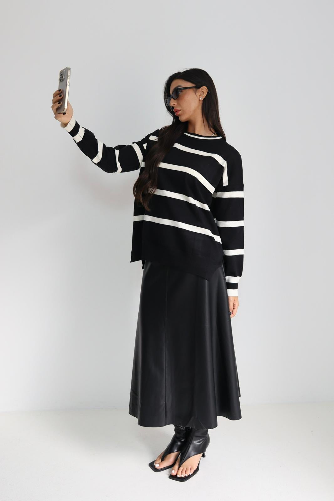 חולצה סריג פסים