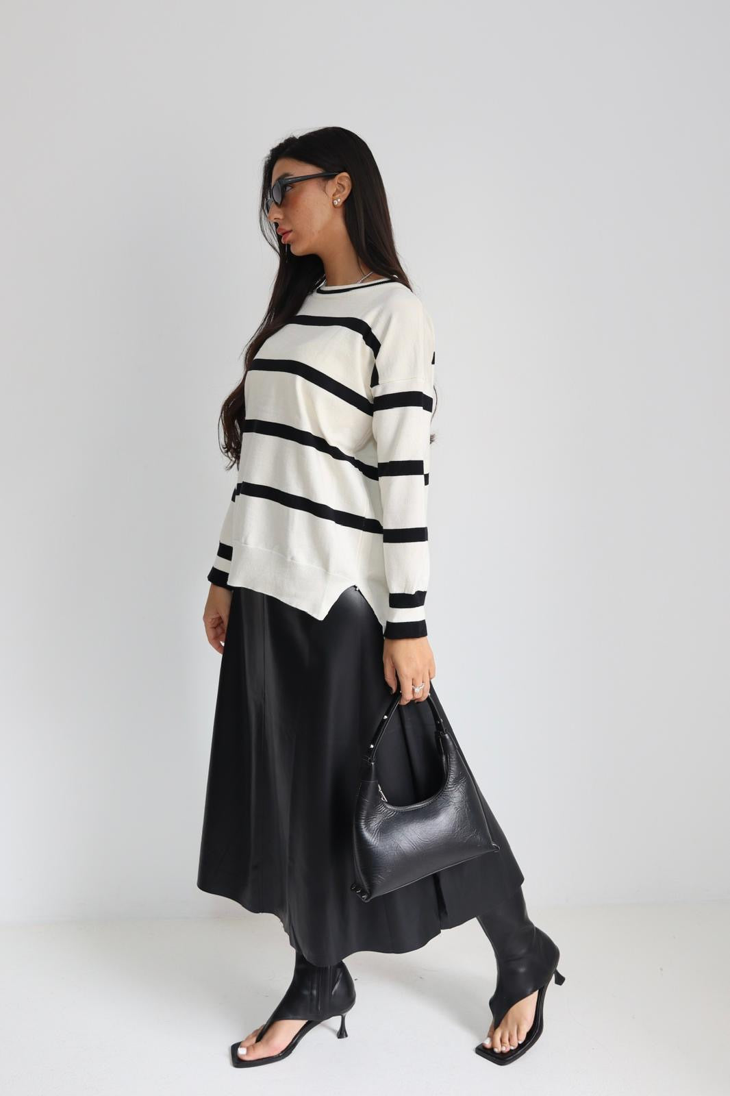 חולצה סריג פסים