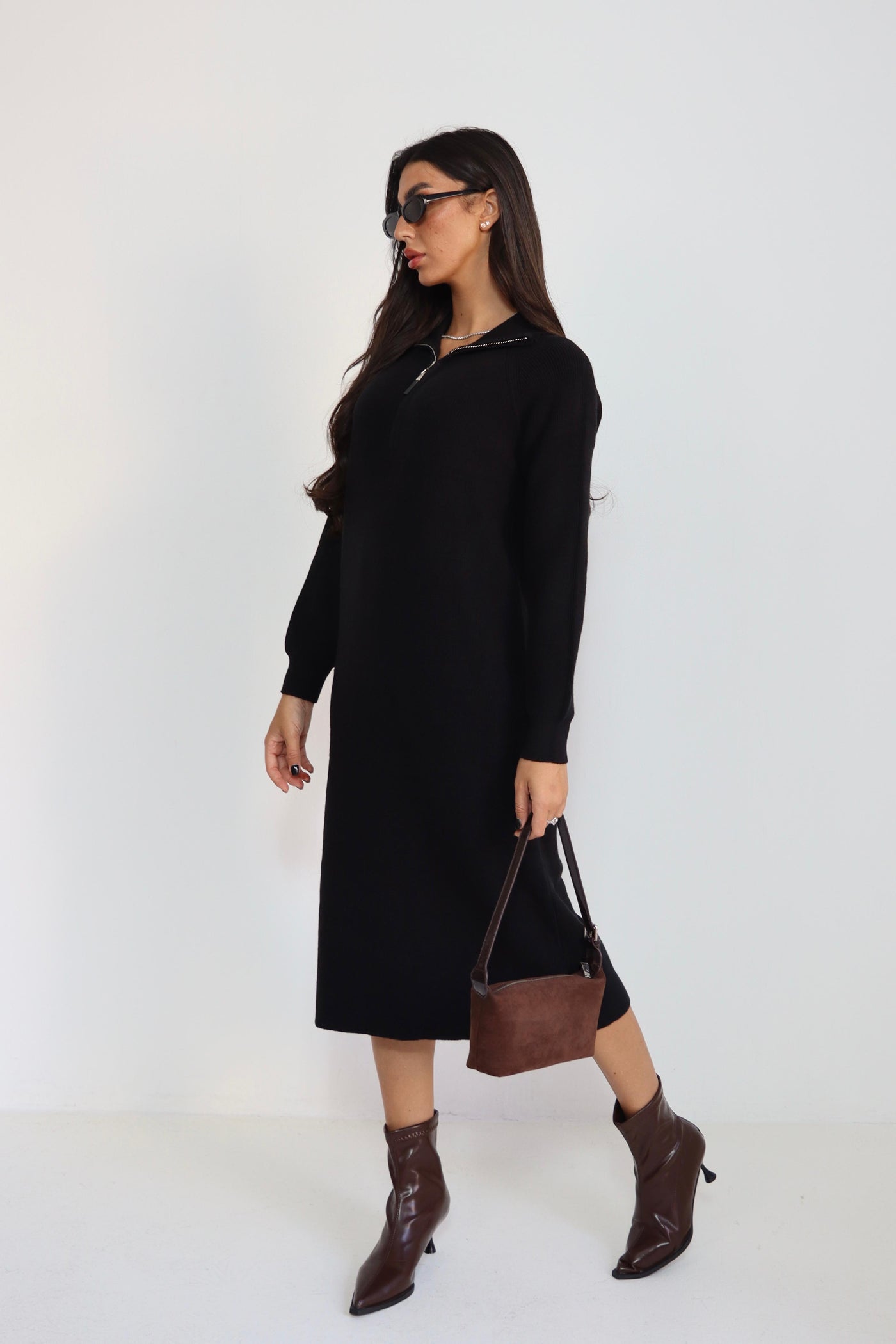 שמלה סריג גולף ריצרצץ