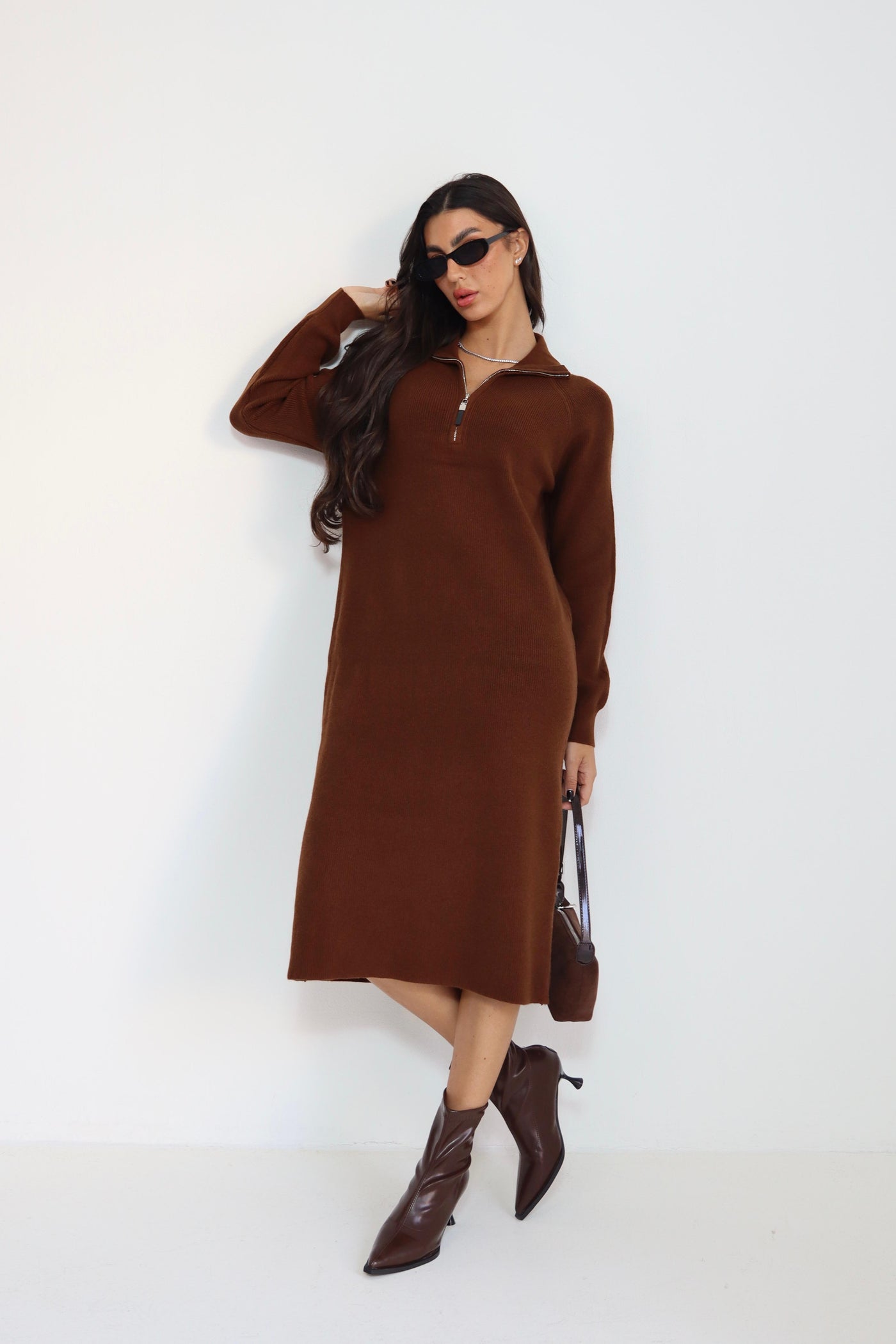 שמלה סריג גולף ריצרצץ