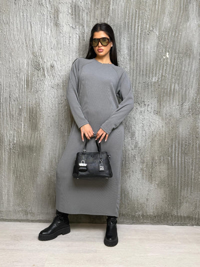 שמלה ארוכה סריג קל