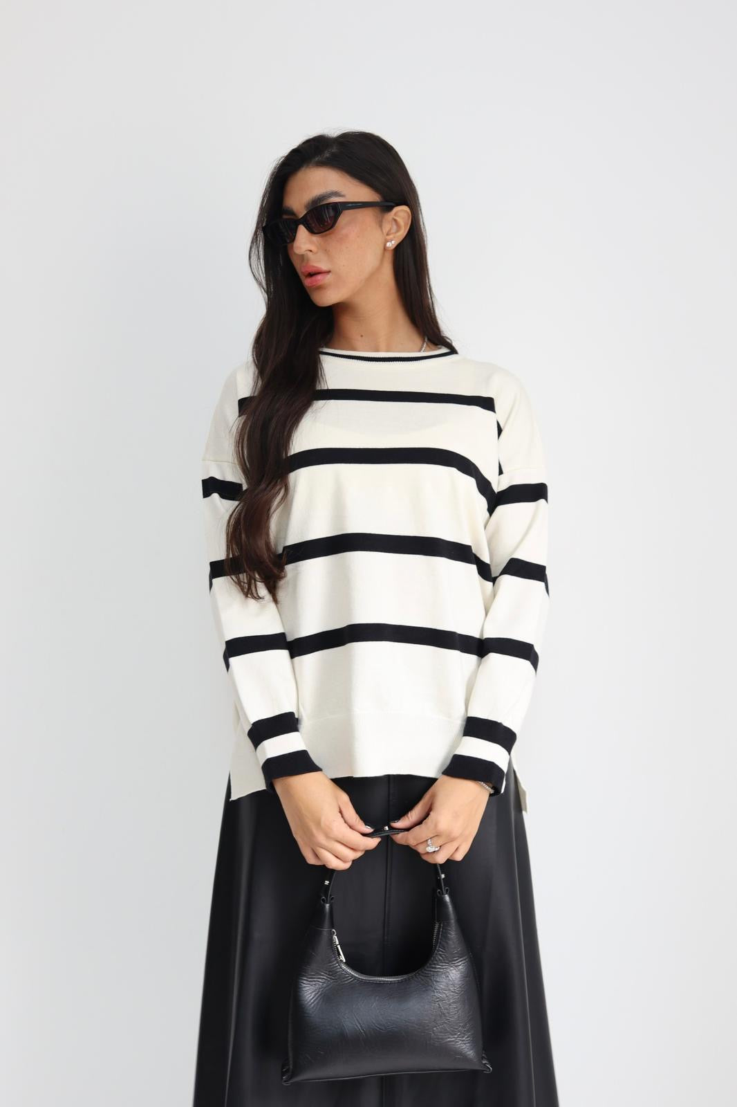 חולצה סריג פסים