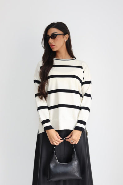 חולצה סריג פסים