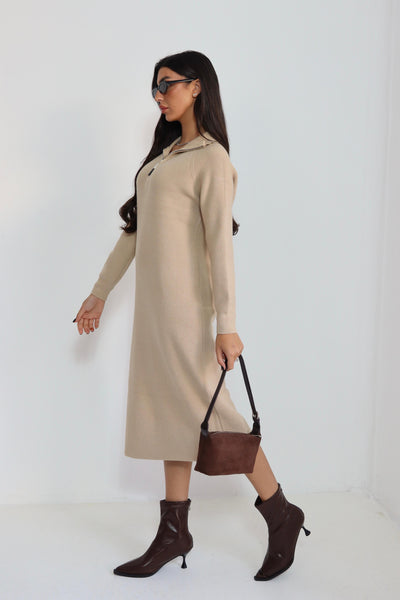 שמלה סריג גולף ריצרצץ