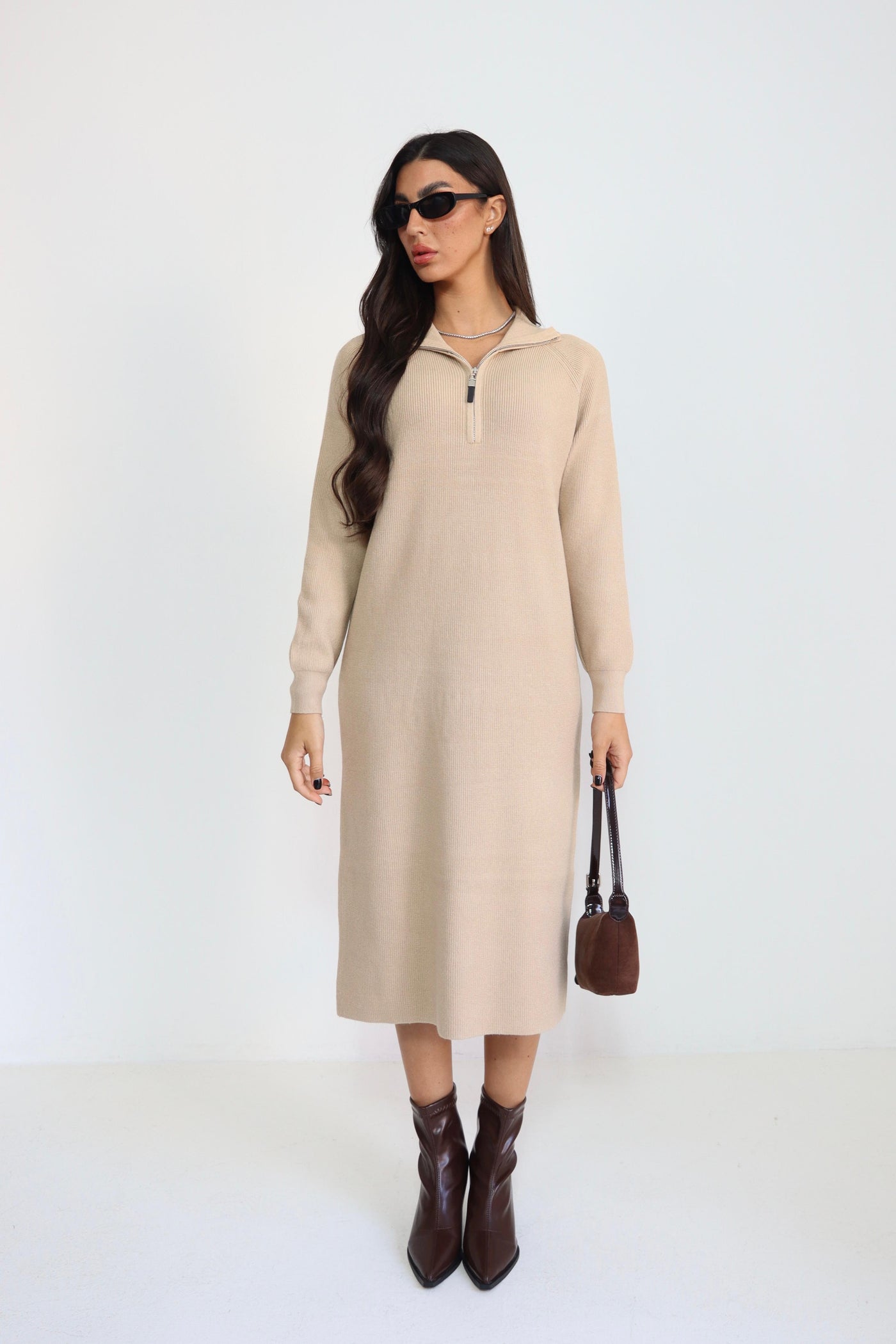 שמלה סריג גולף ריצרצץ