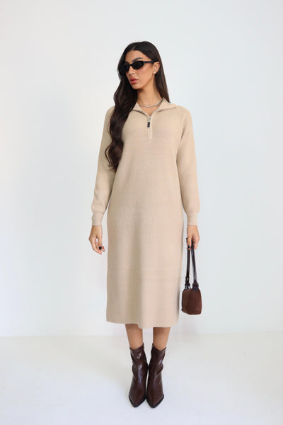 שמלה סריג גולף ריצרצץ