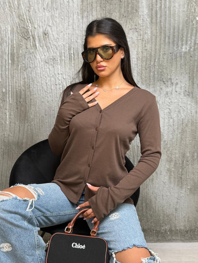 עליונית כפתורים עם כפפה