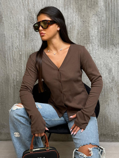 עליונית כפתורים עם כפפה