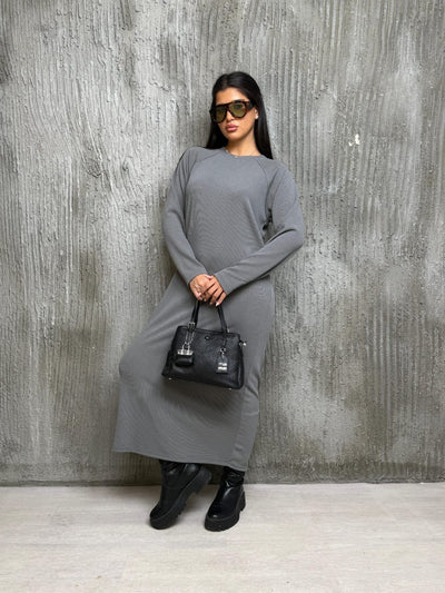 שמלה ארוכה סריג קל