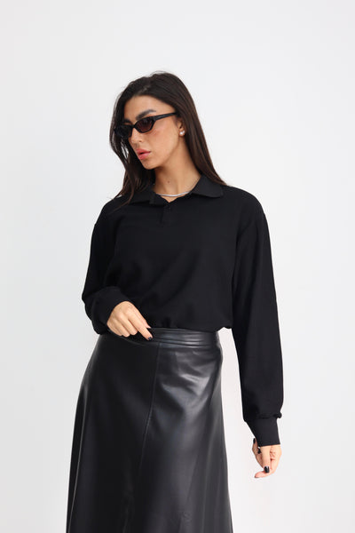 חולצה צווארון ארוכה