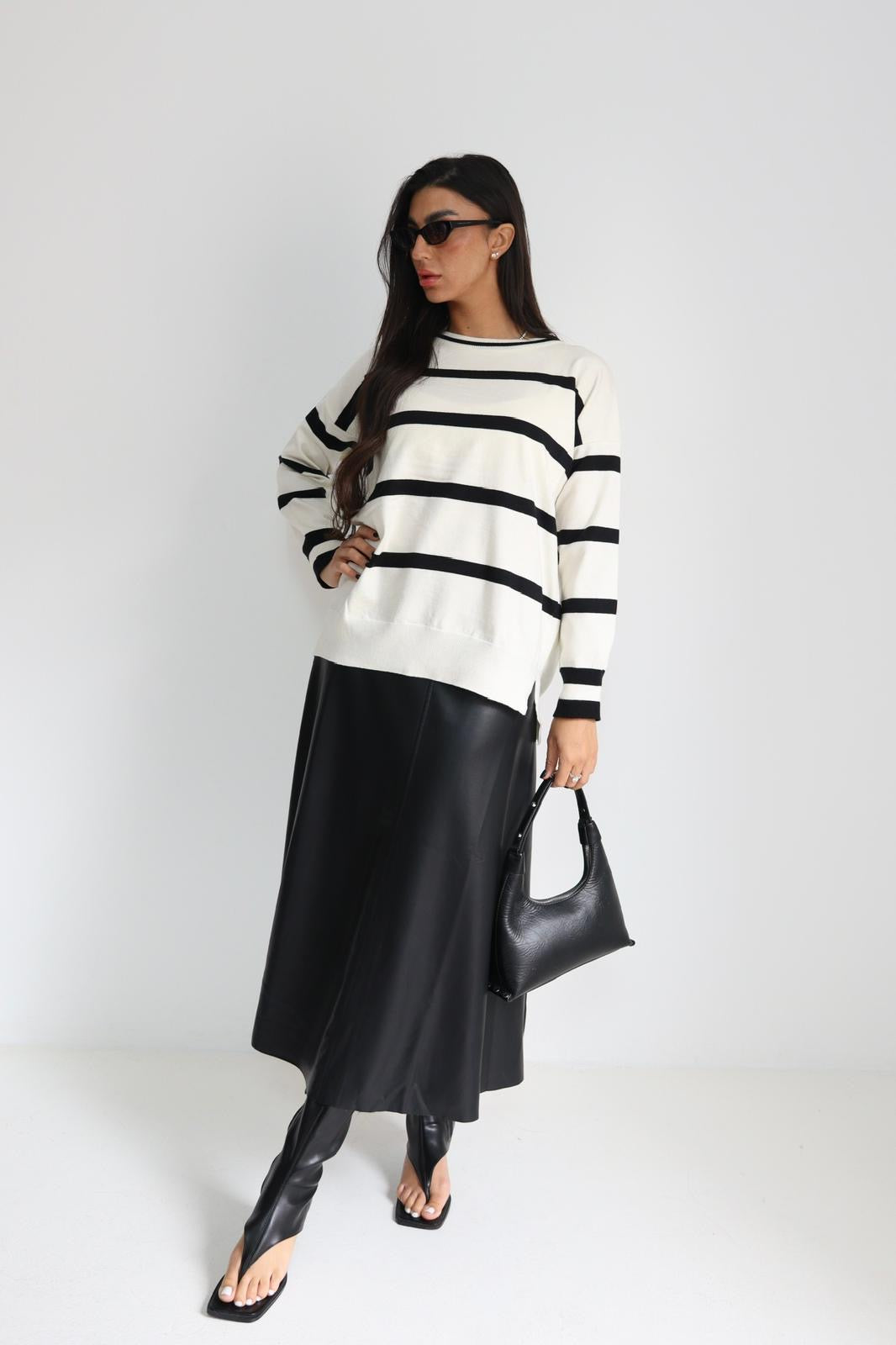 חולצה סריג פסים