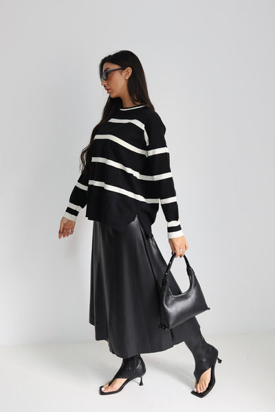 חולצה סריג פסים