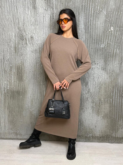 שמלה ארוכה סריג קל