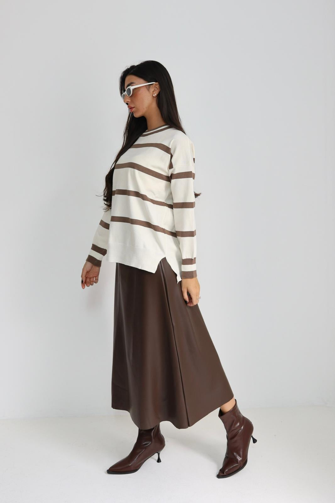 חולצה סריג פסים