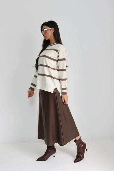 חולצה סריג פסים