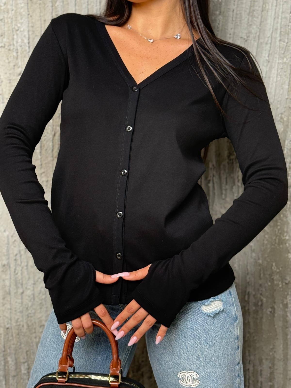 עליונית כפתורים עם כפפה