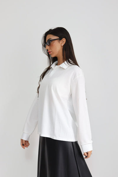 חולצה צווארון ארוכה