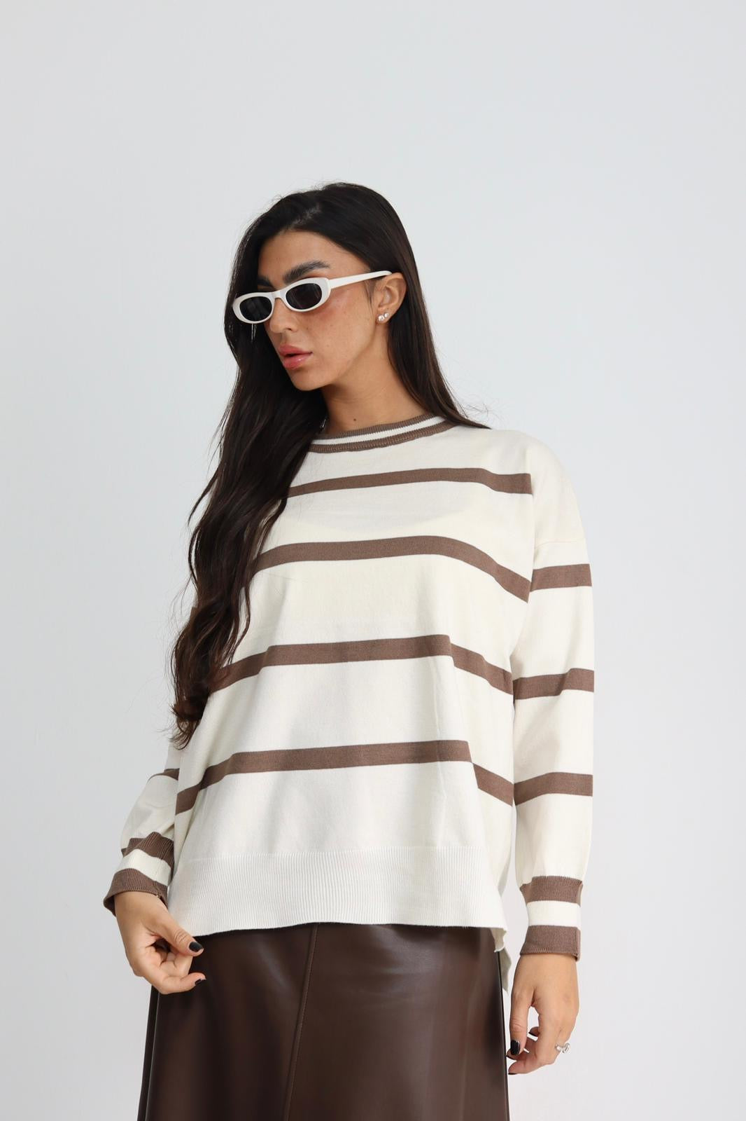 חולצה סריג פסים