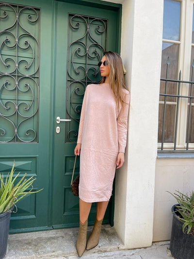 שמלה סריג ישרה